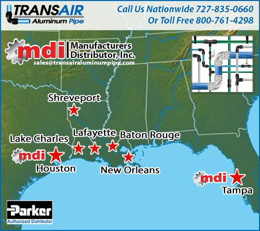 Louisiana Transair Aluminum Pipe